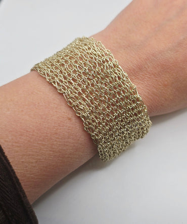 Pulsera Tejida 3.5 cm ancho