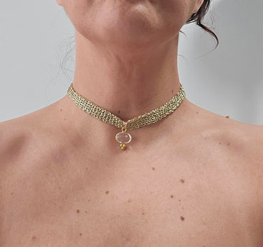Chocker Tejido Colgante