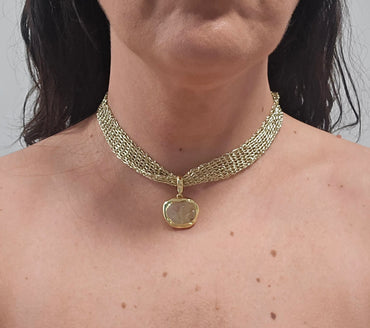 Collar Tejido con colgante
