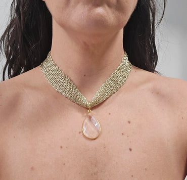 Collar tejido y Colgante