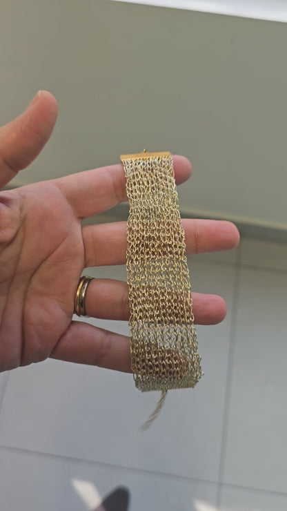 Pulsera Tejida 2.5 cm ancho