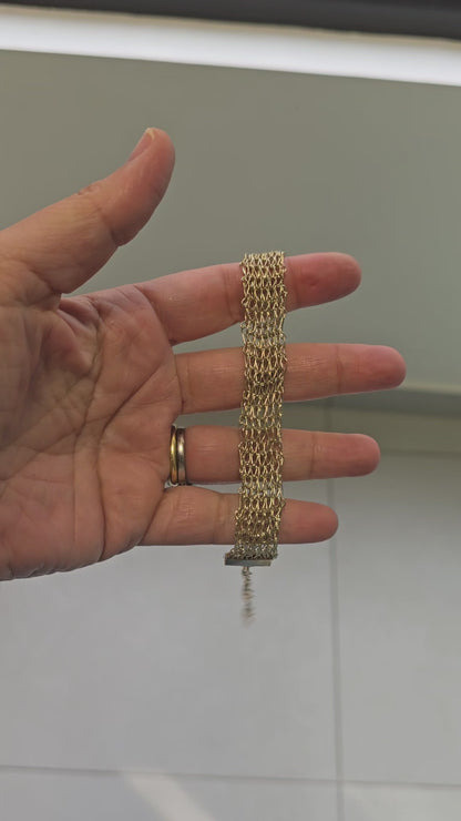 Pulsera Tejida delgada