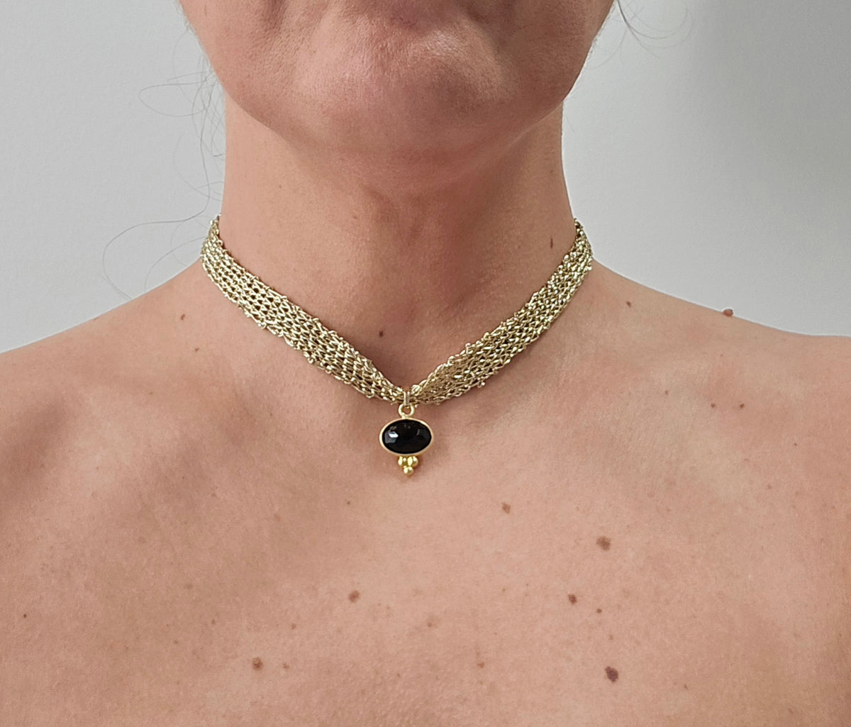 Chocker Tejido Colgante