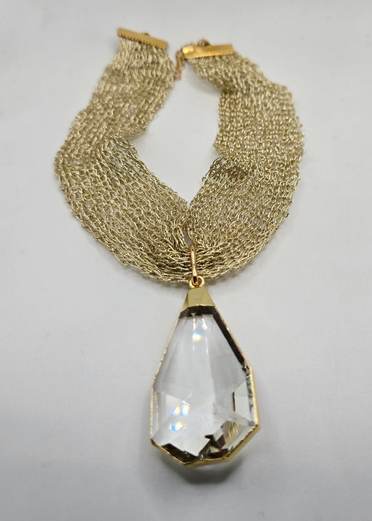 Collar tejido y Colgante