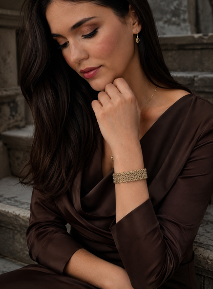 Pulsera Tejida delgada