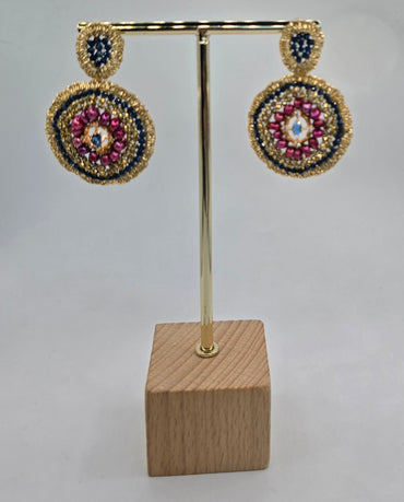 Aro Tejido Tere azul / burdeo