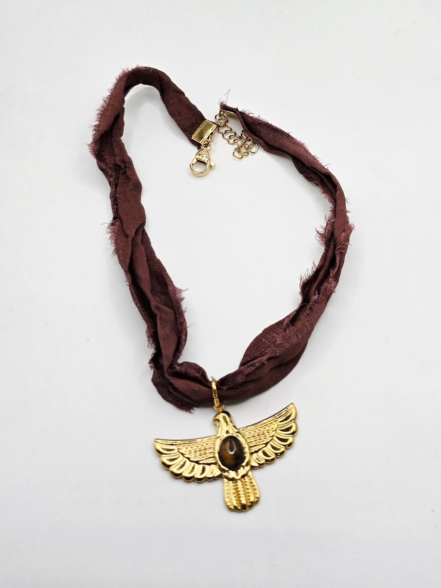 Collar seda Café