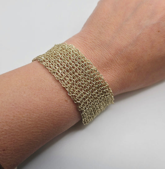 Pulsera Tejida 2.5 cm ancho