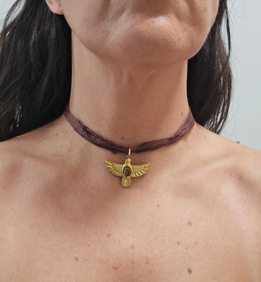Collar seda Café