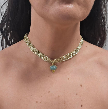 Chocker Tejido Colgante