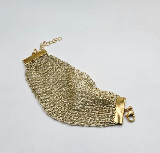 Pulsera Tejida Ancha