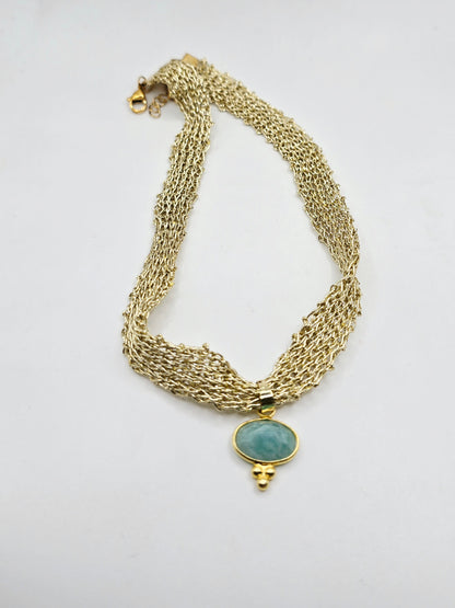 Chocker Tejido Colgante