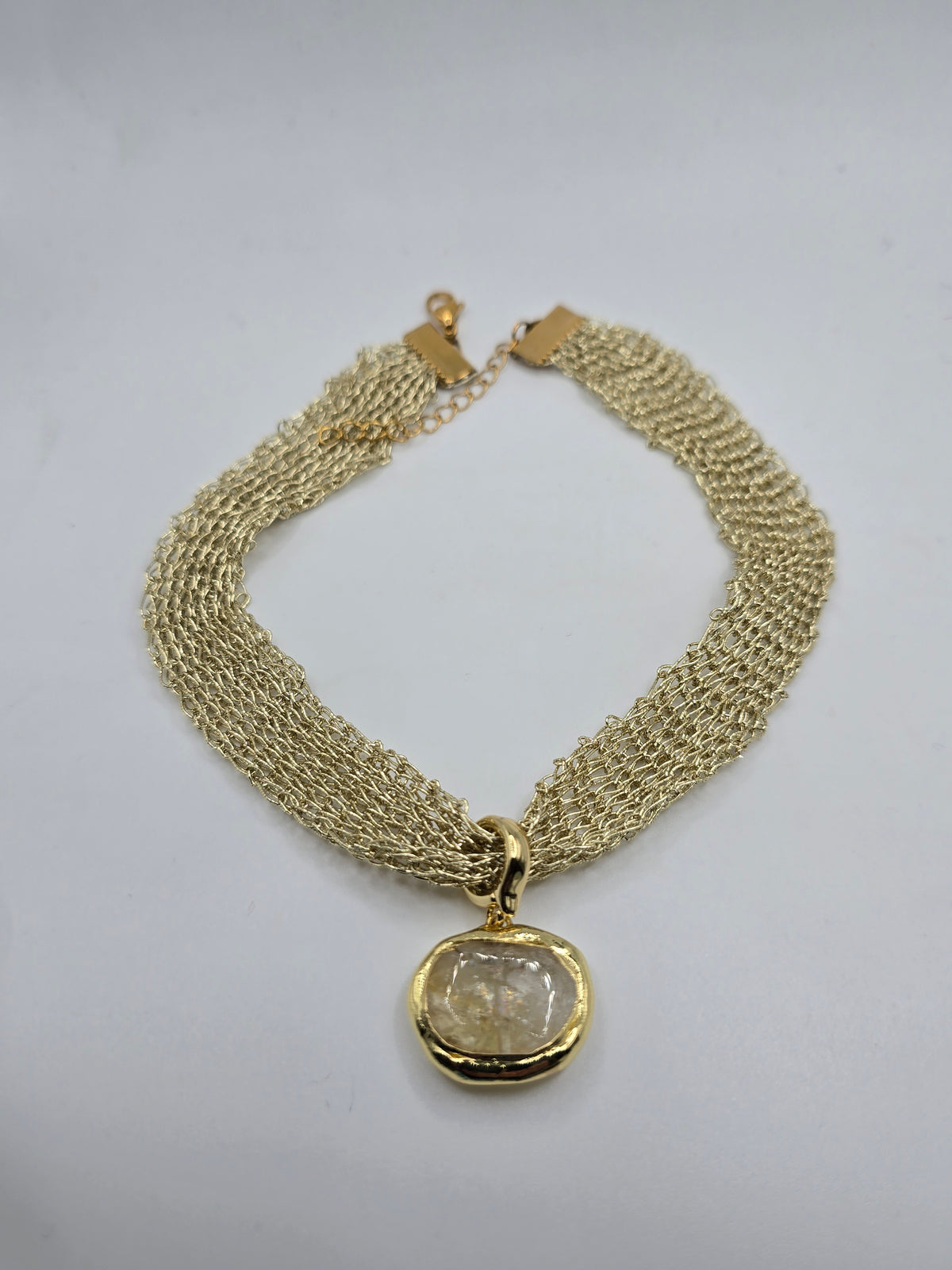 Collar Tejido con colgante