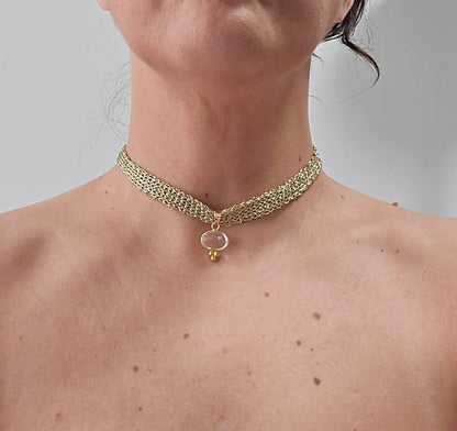 Chocker Tejido Colgante