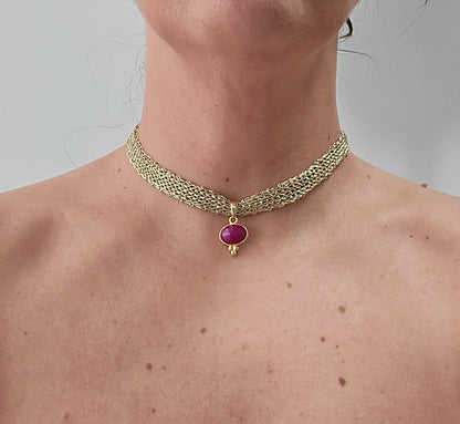 Chocker Tejido Colgante