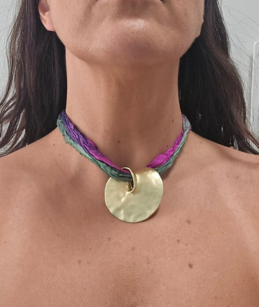 Collar seda colores