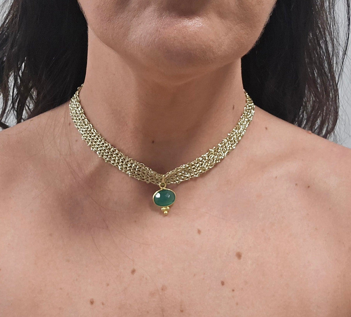 Chocker Tejido Colgante