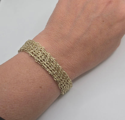 Pulsera Tejida delgada
